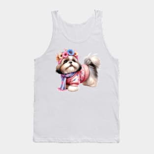 Adorable Shih Tzu Tank Top